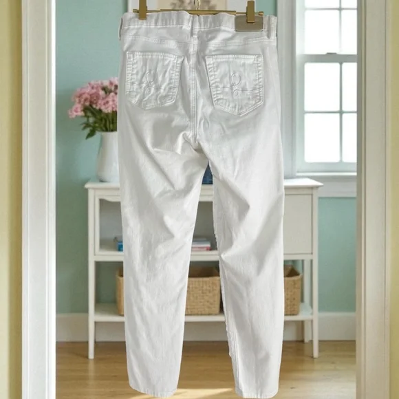 Lilly Pulitzer Bright White Ankle Straight Leg Jeans - Picture 2 of 6